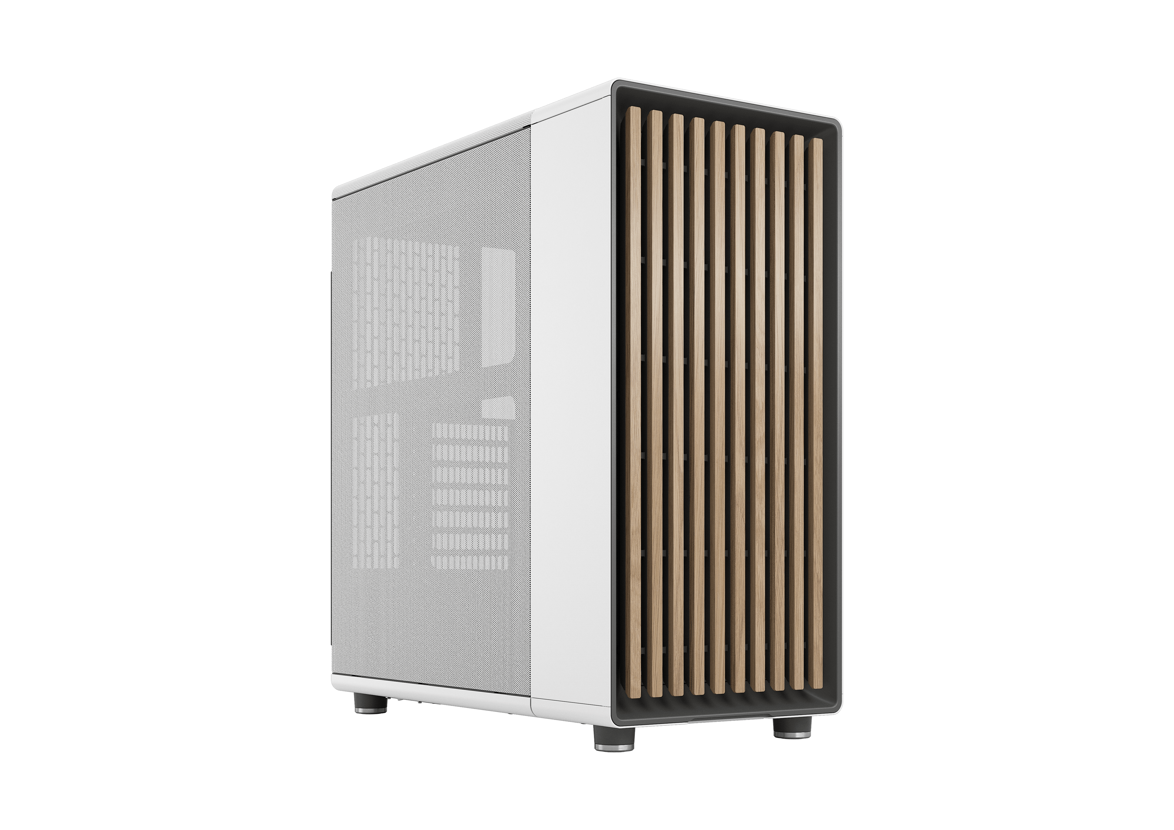 Fractions Design North Case in White, view from the front.