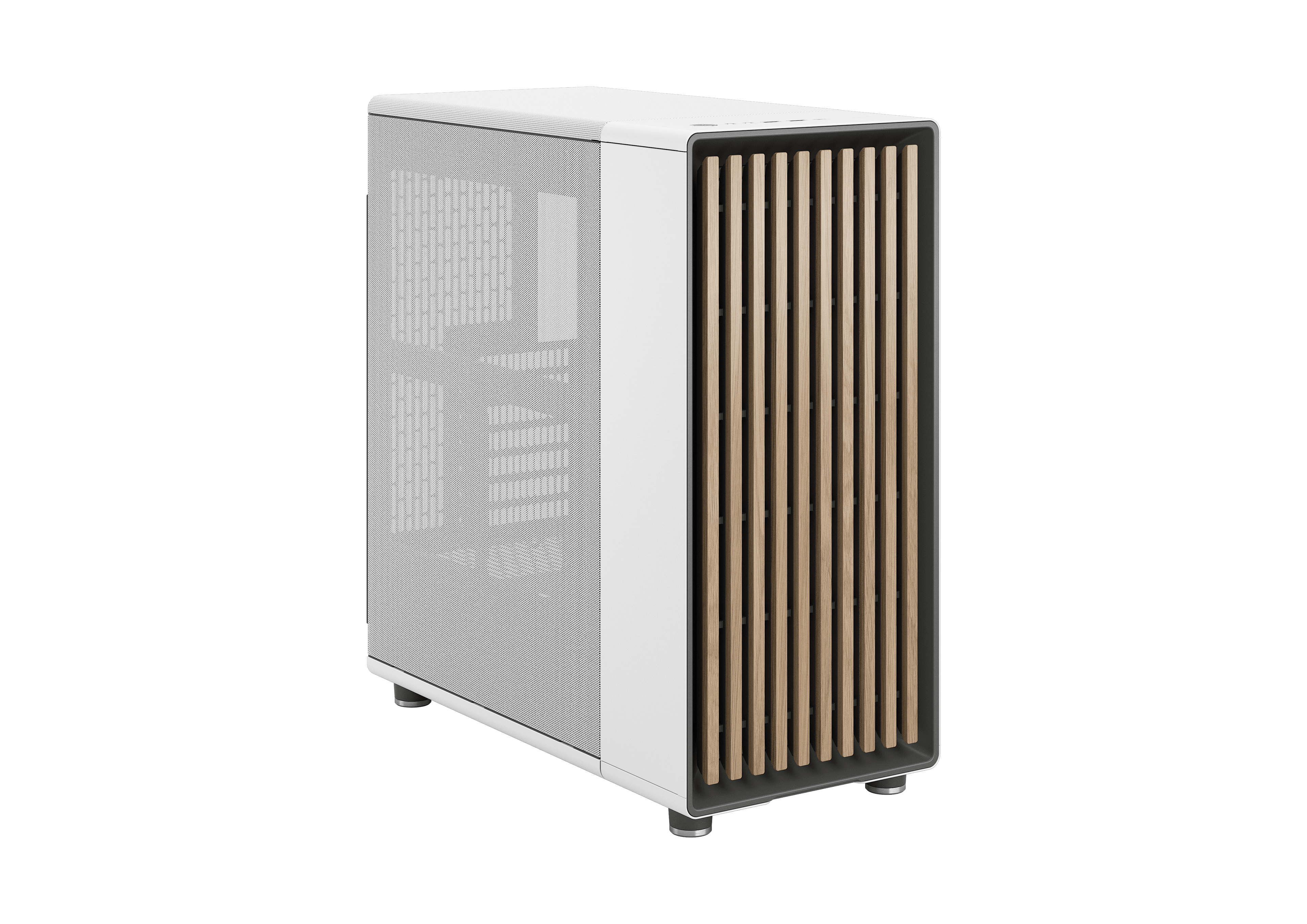 Fractions Design North Case in White, view from above.